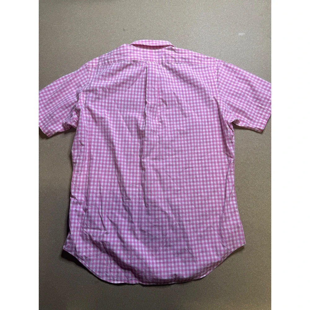 Ralph Lauren Classic Fit Pink Gingham Check Short‎ Sleeve Shirt Kids